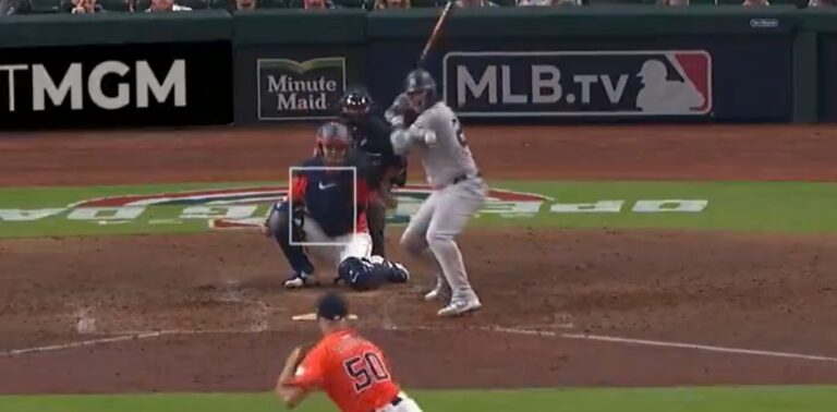 Gleyber getting hit