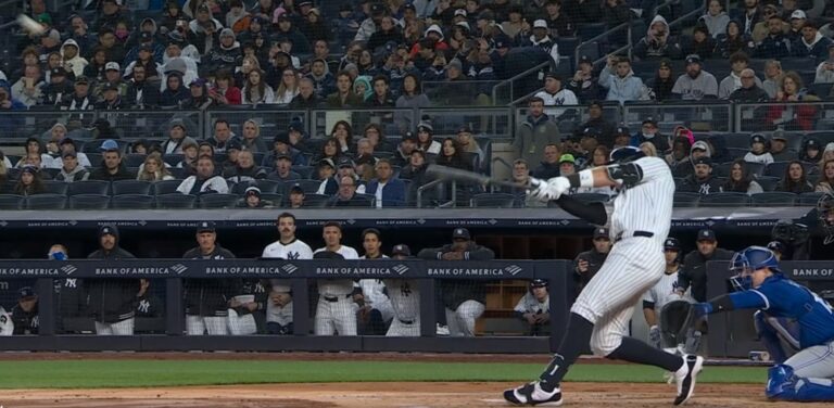 Aaron Judge hits a home run