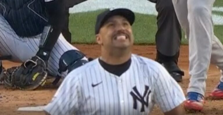 Nestor grimacing