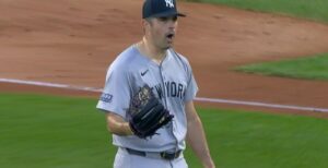 Carlos Rodon celebrates