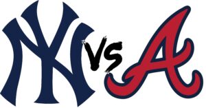Yankees logo versus the Braves logo
