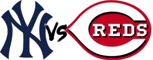 Yankees vs. Reds logos