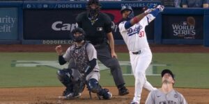 Carlos Rodon allowing a home run