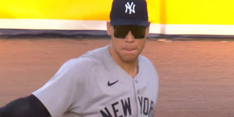 Judge rocking his sunglasses after a cool throw
