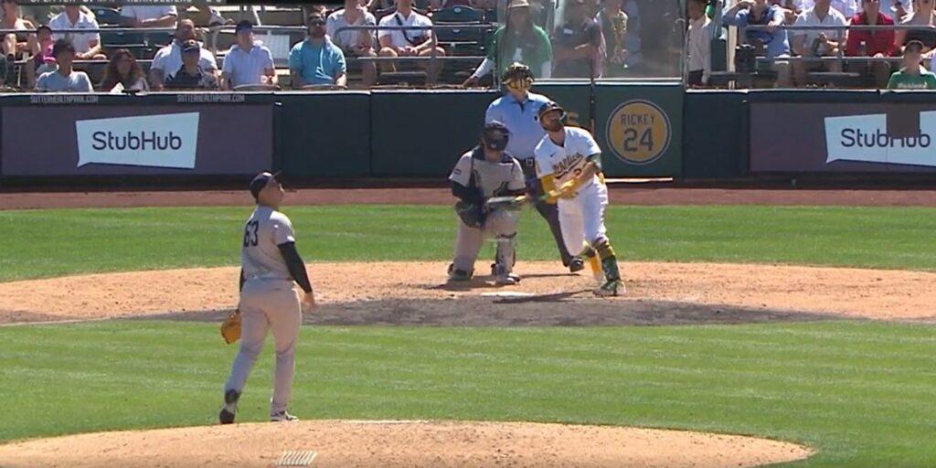 Cruz gives up a home run