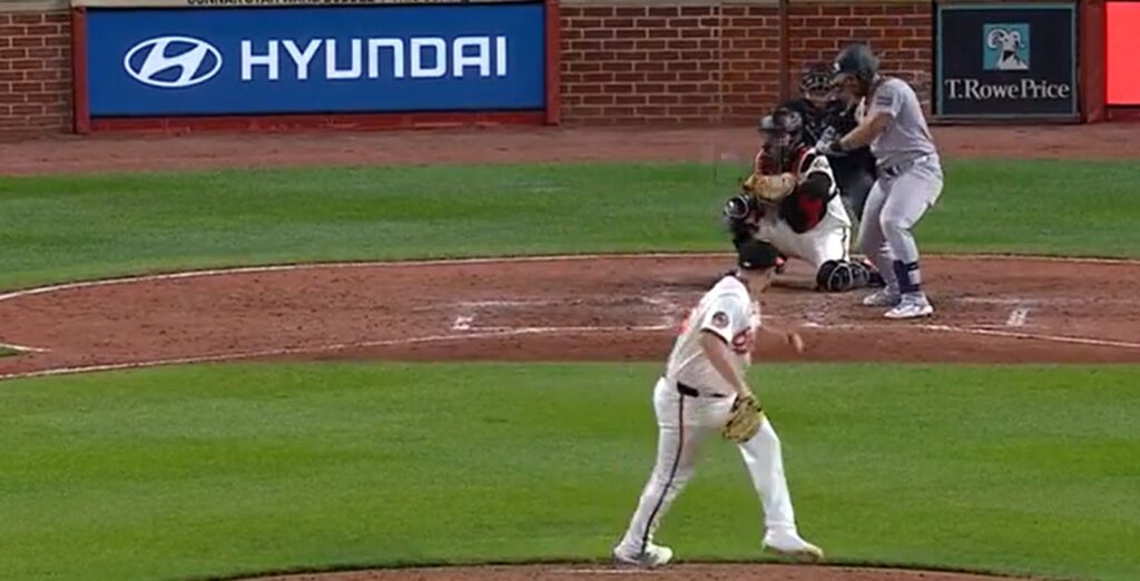 Dominguez strikes out looking