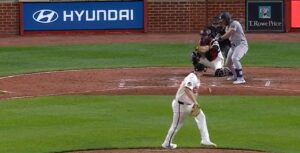 Dominguez strikes out looking