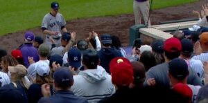Fried getting a standing ovation