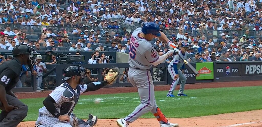 Tyrone Taylor obviously swings