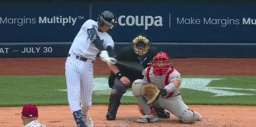 Ryan McMahon hits a two-run double