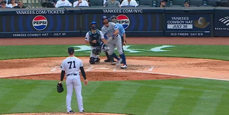 Hamilton gives up a home run