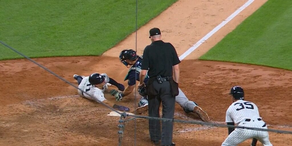 Volpe slides in safely