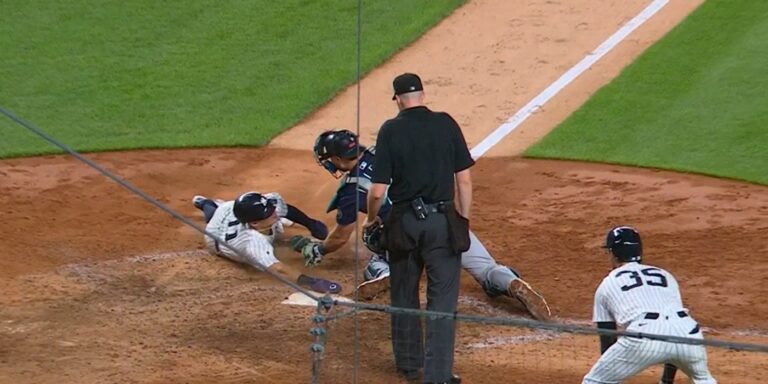 Volpe slides in safely