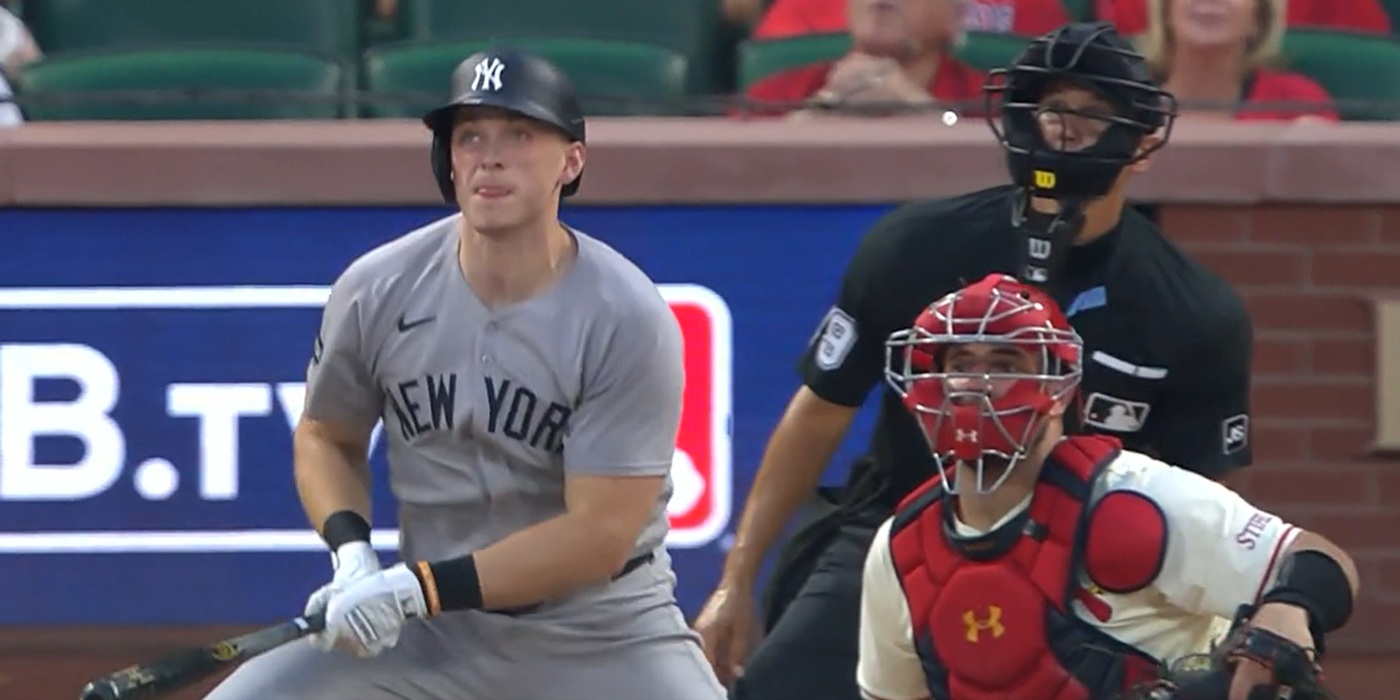 Ben Rice hits a home run