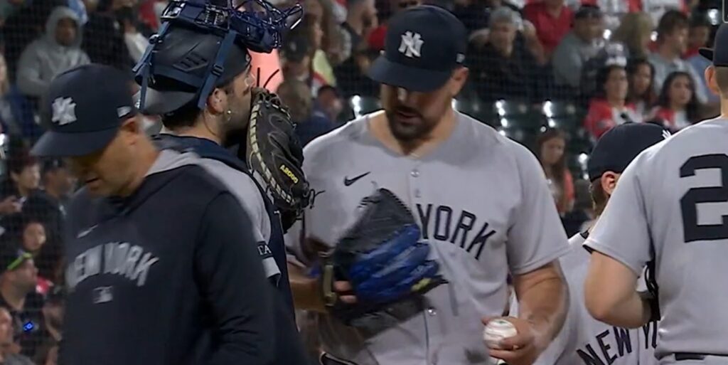 Rodon says no when Boone tries to pull him