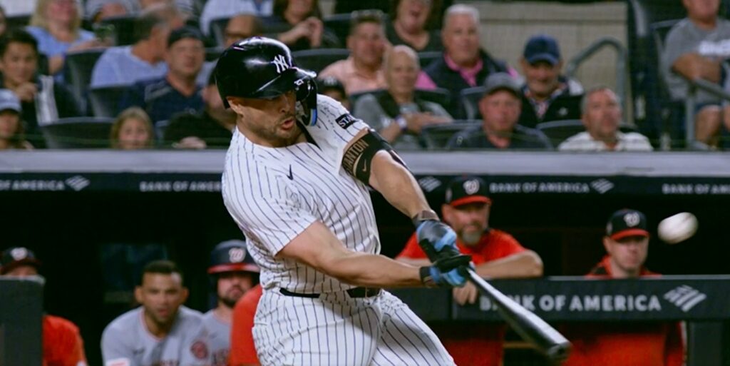 Stanton drives in three