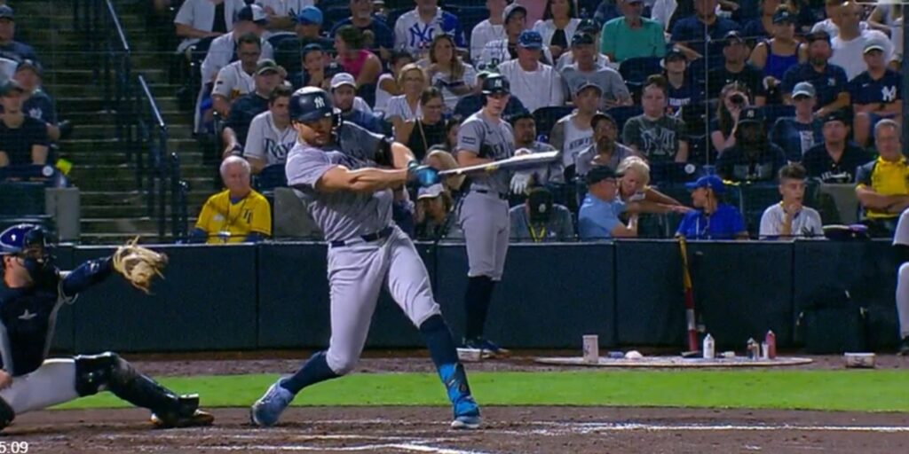 Stanton hits his second home run of the night