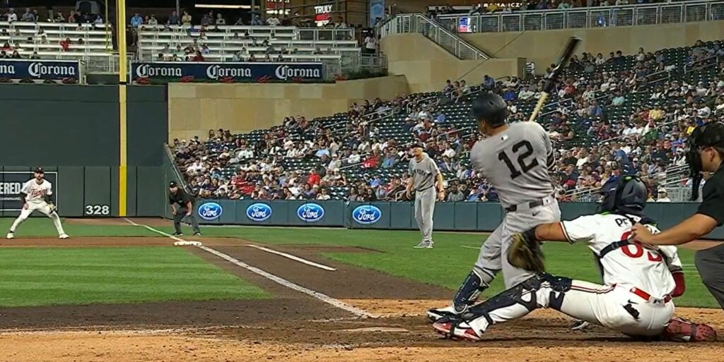 Trent Grisham hits a home run