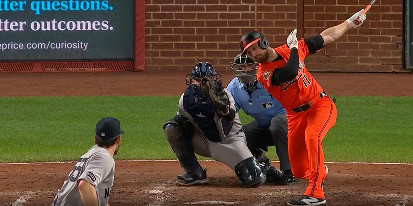 Rodon strikes out an Oriole player