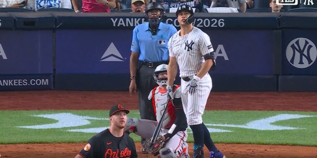 Stanton hits a loooong home run