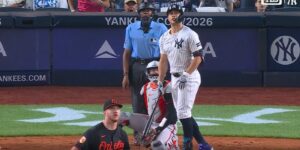 Stanton hits a loooong home run