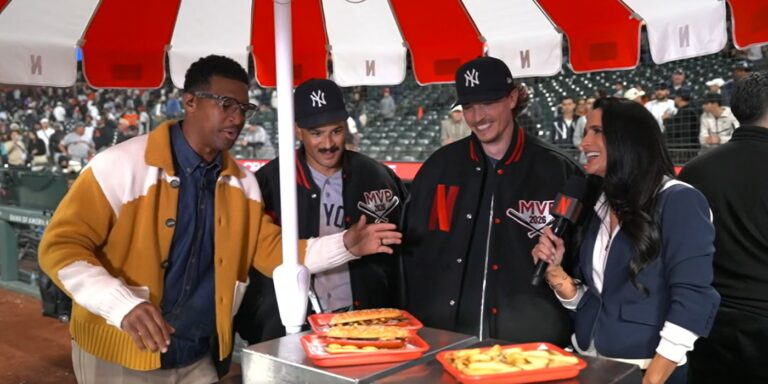 Fried and Grisham have hot dogs