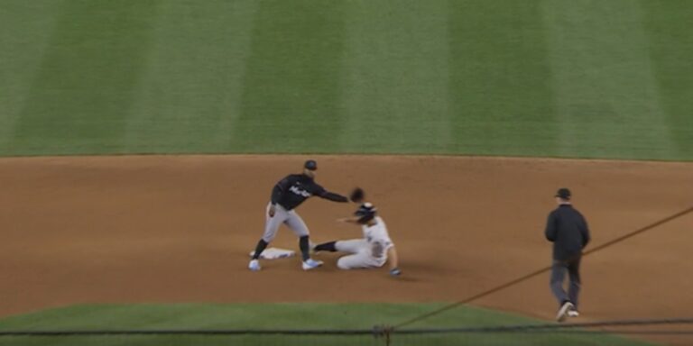 Stanton steals second