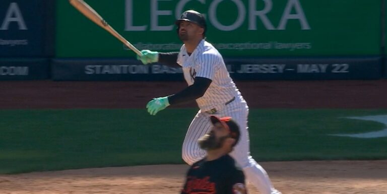 Dominguez hits a two-run home run