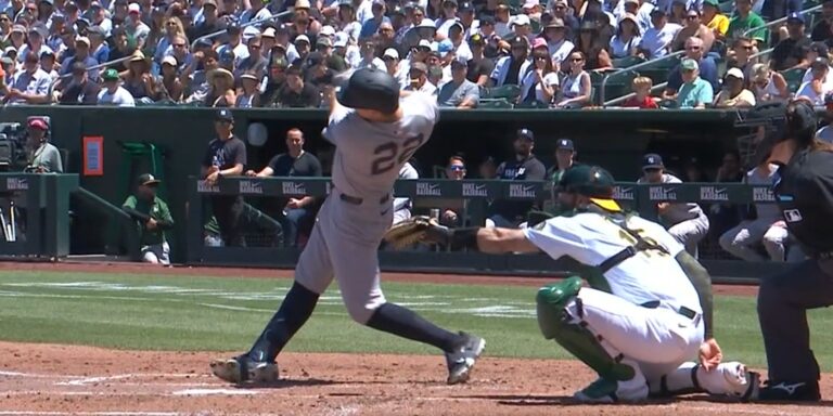 Ben Rice clobbers a double