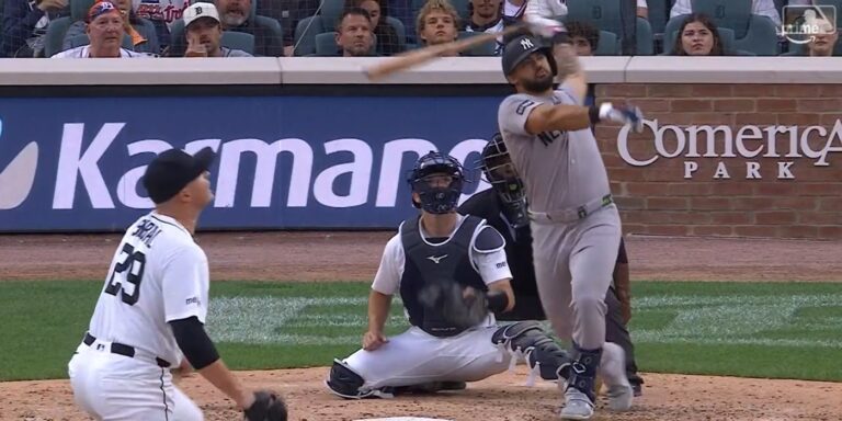 Dominguez puts the Yankees ahead with a home run off of Tarik Skubal