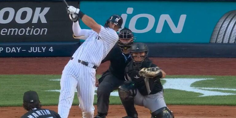 Jones' first Yankees Stadium home run