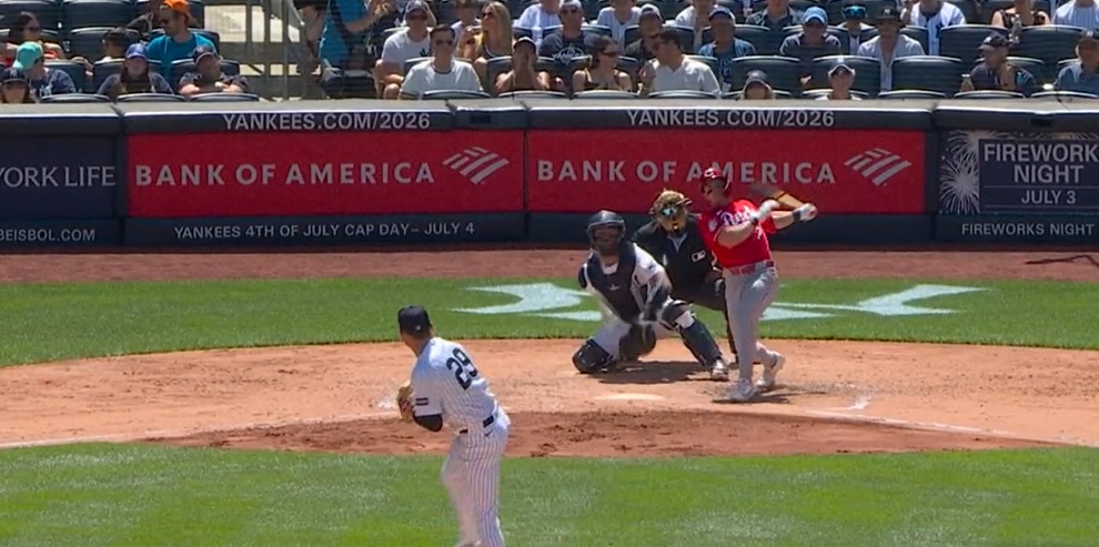 Steer hits a home run
