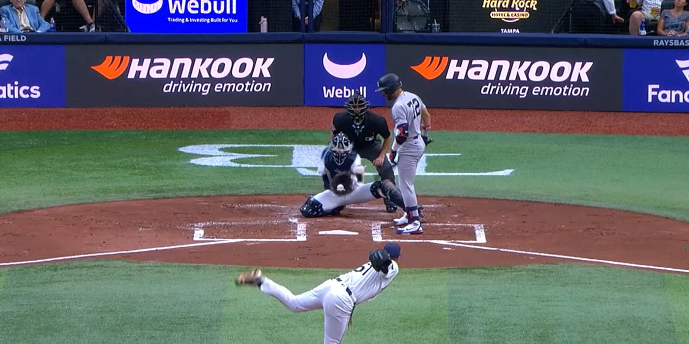 Caballero strikes out looking