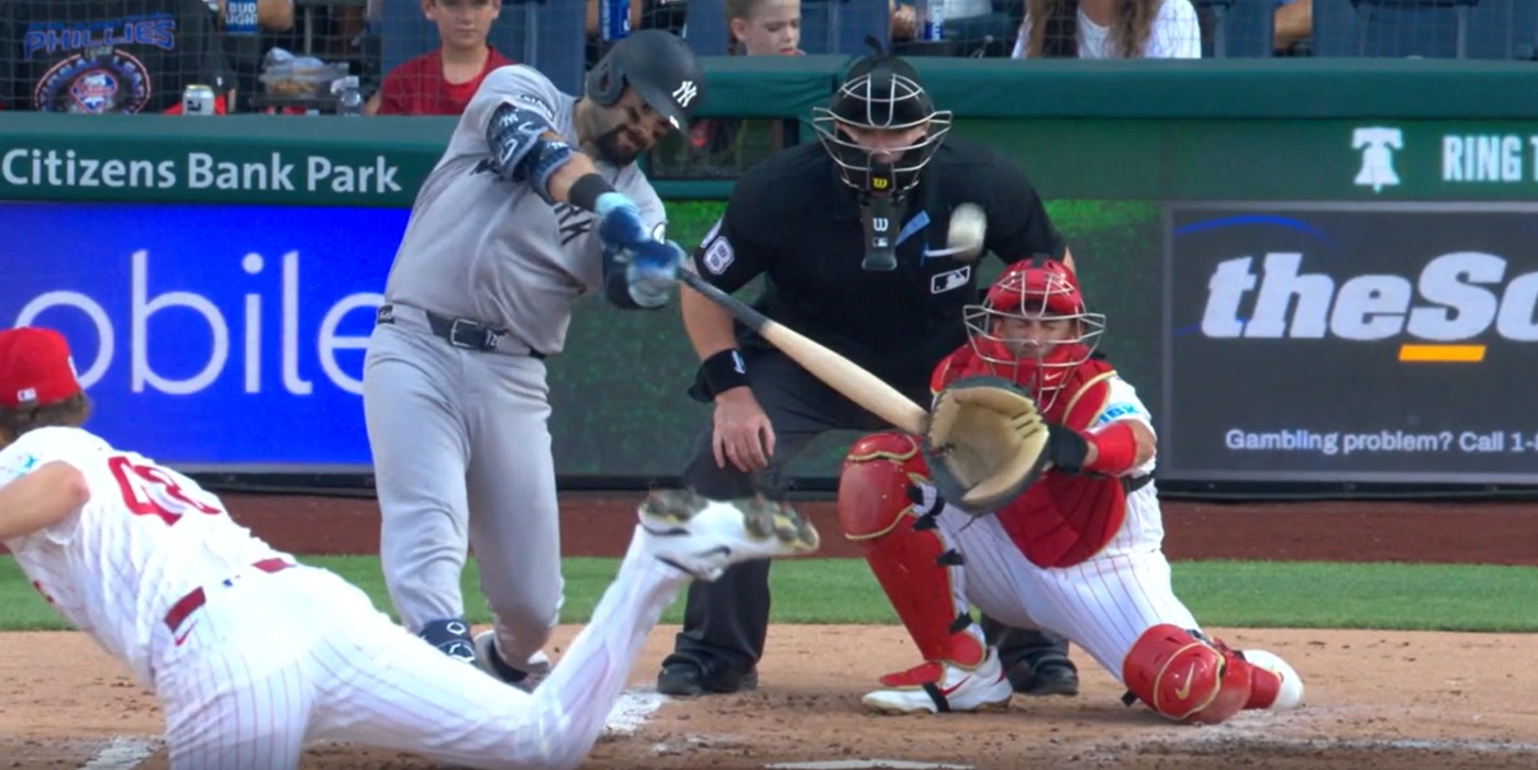 Wells blasts a 430 foot home run