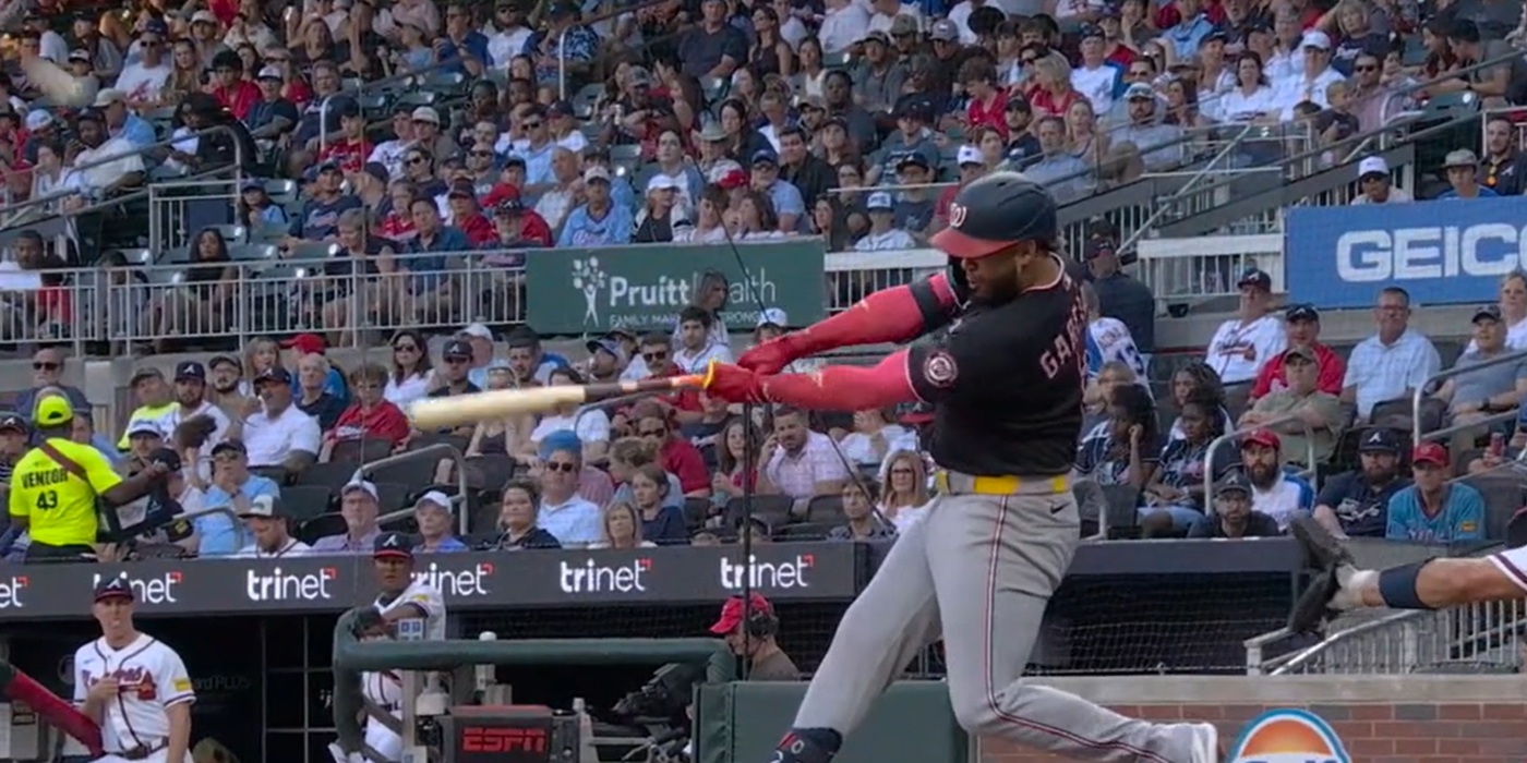 Luis Garcia hits a home run