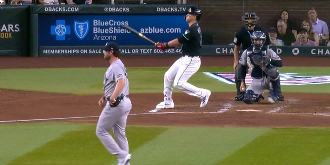 Cole strikes out a batter