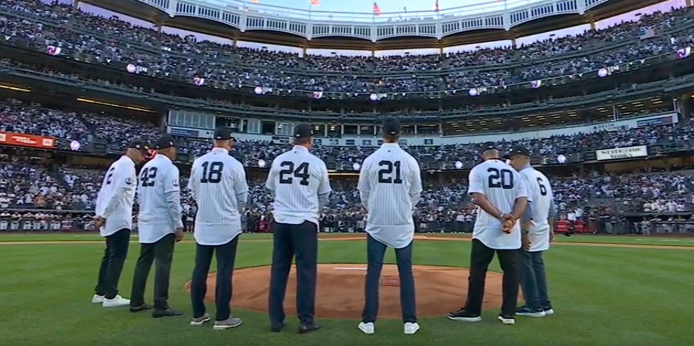 A group of Yankees from the 2011 team get together