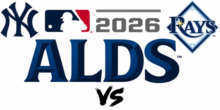 Yankees vs Rays ALDS logo for 2026