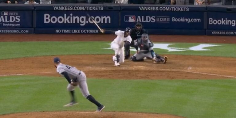 Trent Grisham strikes out