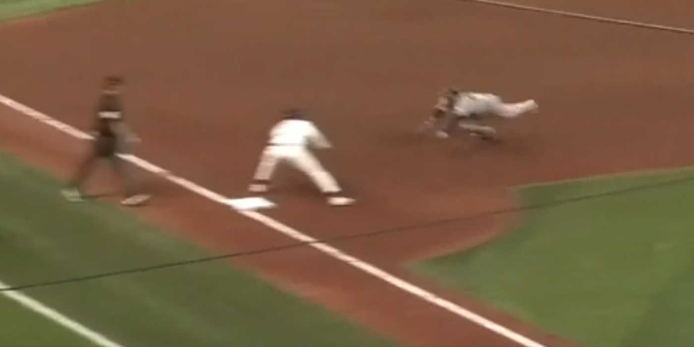 Austin Wells thrown out at third